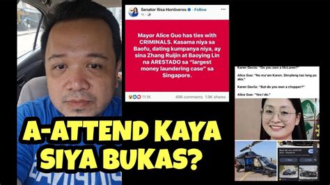 Sen Risa Hontiveros May Bagong Binunyag Kay Mayor Alice Guo Trending