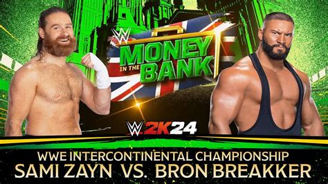 Sami Zayn Vs Bron Breakker For The Intercontinental Championship Wwe