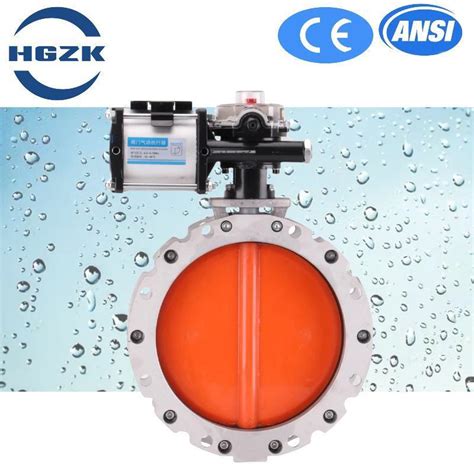 Pneumatic Dust Butterfly Valve Vfs V1fs V2fs Dn20 100 Anis Jis Pneumatic Actuator Polyurethane