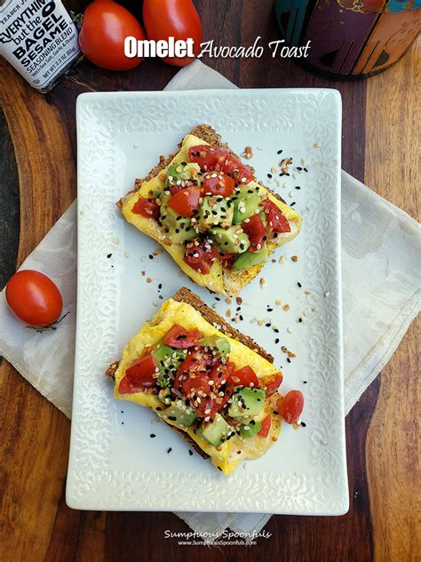 Omelet Avocado Toast Breakfast Quick Hearthealthy