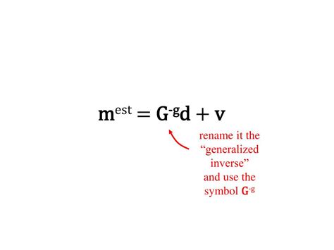 Ppt Lecture Resolution And Generalized Inverses Powerpoint