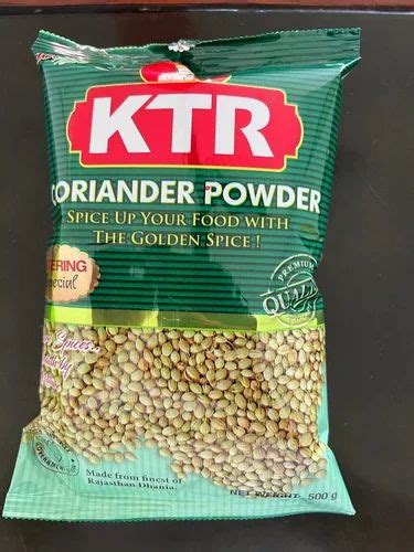 Dried Green 500g KTR Coriander Powder For Cooking At Rs 120 Packet In