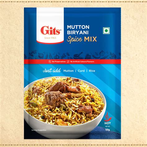 Mutton Biryani Spice Mix - Gits Food