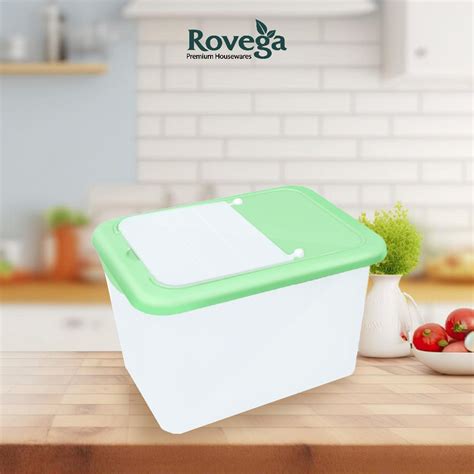 Jual Rovega Rice Box Tempat Kontainer Beras 971 Shopee Indonesia