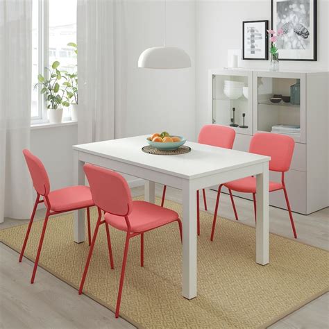 LANEBERG Mesa Extensible Blanco 130 190x80 Cm IKEA Dining Bord