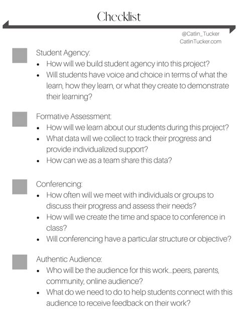 Interdisciplinary Project Planning Framework Dr Catlin Tucker