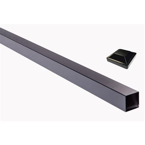 Slipfence 10 Post With Cap Black The Home Depot Canada