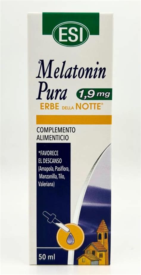 Melatonin Pura Erbe Della Notte 1 9 Mg Herbolario San Yago Los