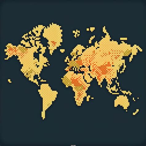 Un Mapa Del Mundo Con Las Palabras Mundo Escritas Foto Premium