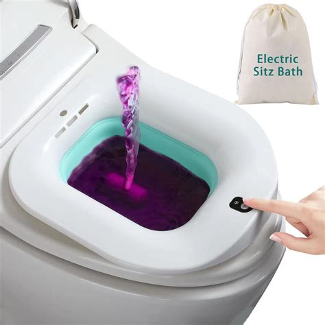 Electric Sitz Bath For Hemorrhoids Treatment And Postpartum Care Hip Bath Over The Toilet Seat