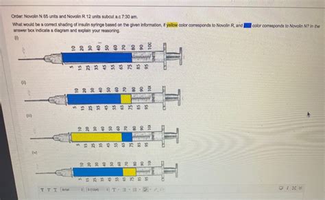 Solved Order Novolin N 65 Units And Novolin R 12 Units