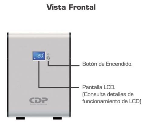 CDP R Smart2010 UPS De 2000VA 1200W Con Pantalla LCD 10 Terminales