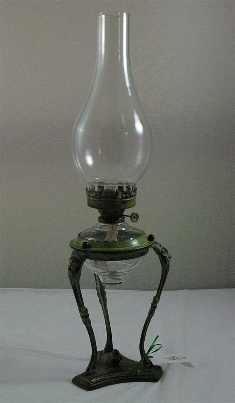 Oil Lamp With Tripod Stand The Invention Of Electricity My Be The