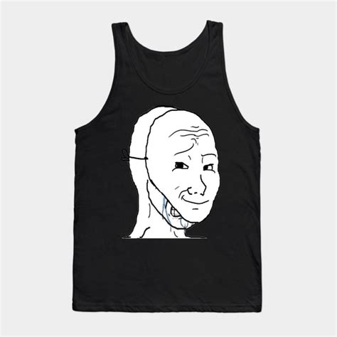 Frustrated I Am Fine Wojak Meme Wojak Meme Tank Top Teepublic