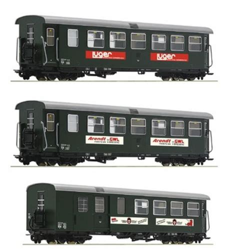 Memoba Produktdetail Roco RO34034 ÖBB 3er Set Schmalspurwagen