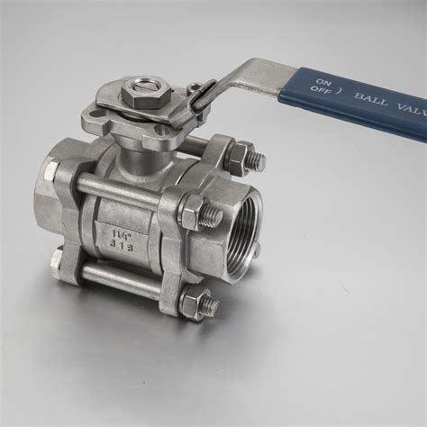 3PC Stainless Steel 304 316 Ball Valve With ISO5211 Mounting Pad Buy