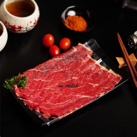 Jual Daging Sapi Slice Beef Less Fat Low Fat Shabu Sukiyaki Yakiniku