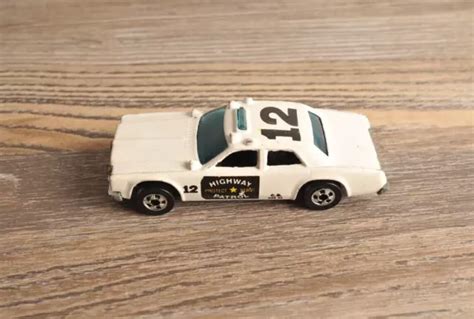 VINTAGE HOT WHEELS White Highway Patrol Police Car HONG KONG PicClick UK