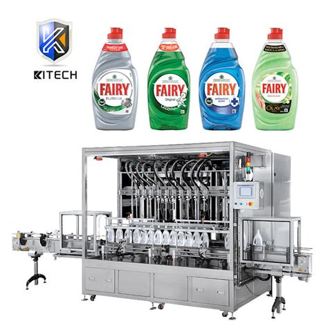 Kitech Automatic Touch Screen Control System Dishwashing Liquid Piston