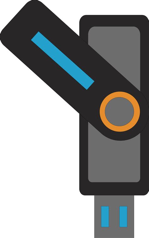 Grey And Blue Usb Flash Drive Vector Art At Vecteezy