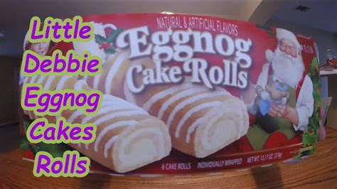 Little Debbie Eggnog Cake Rolls Youtube