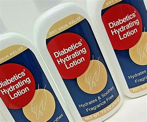 3x Diabetic Lotion Hydrates And Soothes Dry Skin Relief Fragrance Free 75 Oz Each Ebay