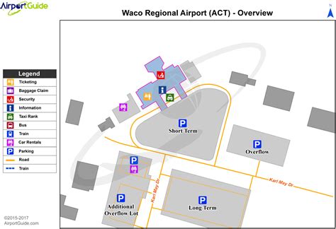 Waco - Waco Regional (ACT) Airport Terminal Map - Overview | Car rental ...