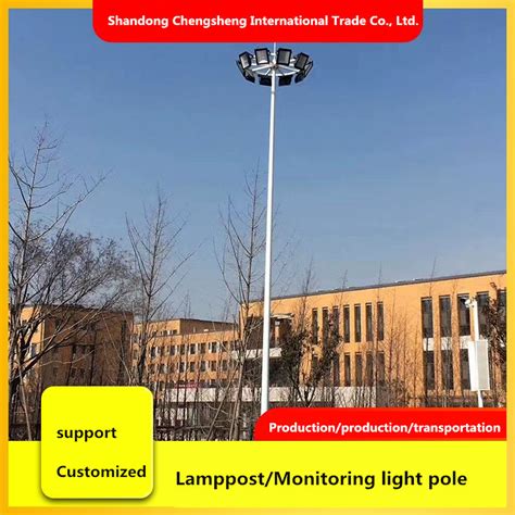 12m Octagonal Galvanized Light Pole Market Street Light Pole Price