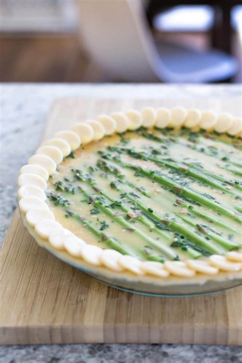 Asparagus Quiche with Bacon (Dairy Free) - Simply Whisked