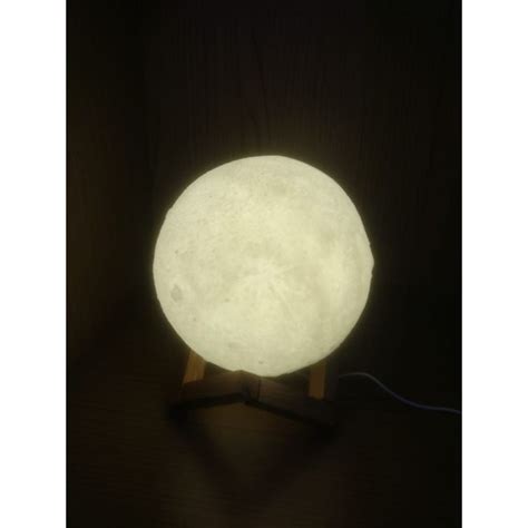 Lumin Ria Lua Cheia Touch Cores Moon Light D Toque Muda Cor Usb Nova