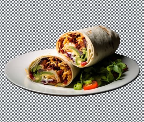 Premium PSD Yummy And Delicious Breakfast Burrito Isolated On