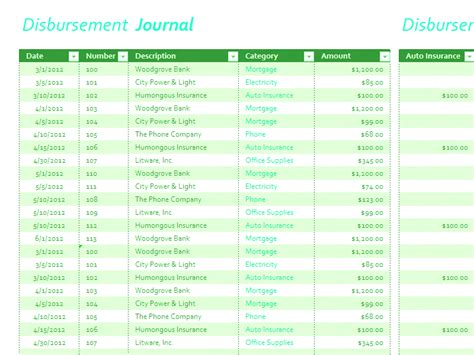 Accounting Journal Template Excel — Db