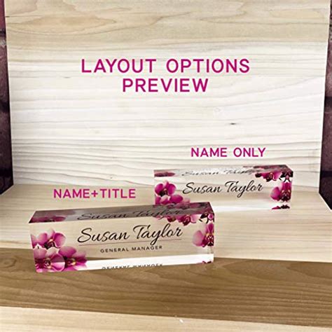 Artblox Office Desk Name Plate Personalized Printed On Premium Clear