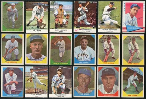 Early 1960s Baseball Hall Of Famers Signed Cards 26