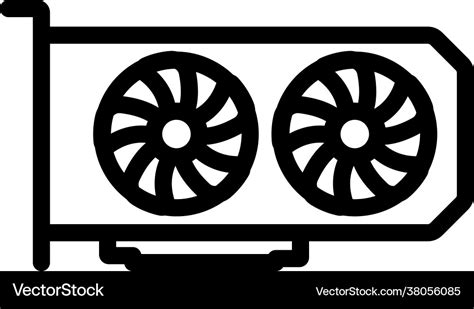 Gpu icon Royalty Free Vector Image - VectorStock