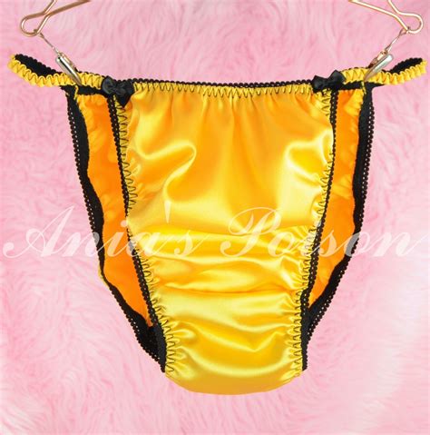 Anias Poison Manties S Xxl Shiny Rare 100 Polyester String Bikini Sissy Mens Underwear