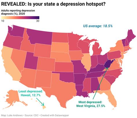 The Geography Of Depression How The State You Live In Impacts Your