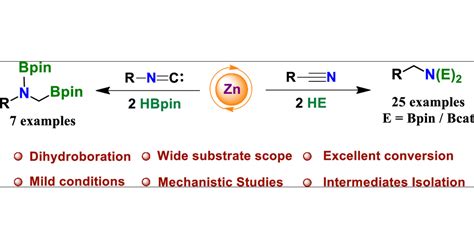 Zinc Hydride Catalyzed Dihydroboration Of Isonitriles And Nitriles