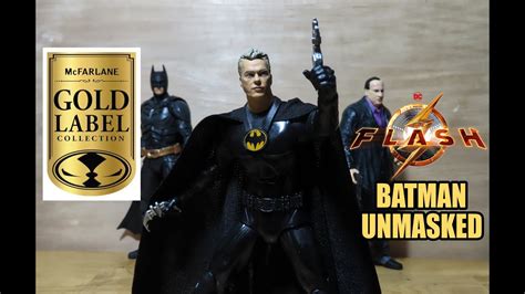 McFarlane Toys BATMAN 1989 UNMASKED Bruce Wayne GOLD LABEL FLASH MOVIE