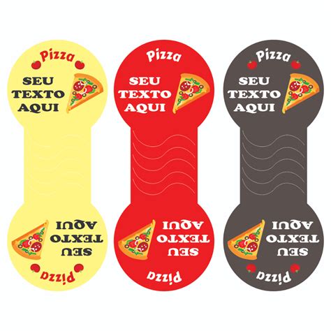 Etiqueta Personalizada Lacre de Segurança Pizza Delivery Fast Food em