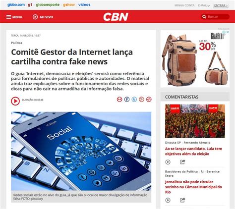 NIC br Na Mídia Comitê Gestor da Internet lança cartilha contra