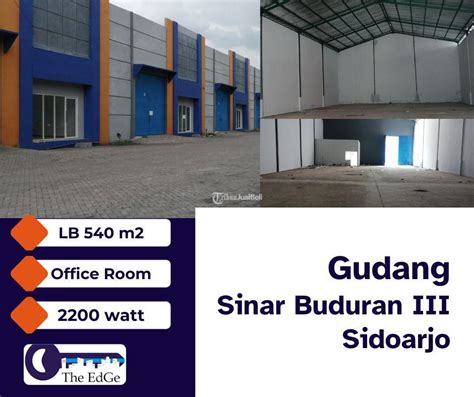 Dijual Gudang Sinar Buduran III Luas 540m2 Di Kawasan Industrial Di