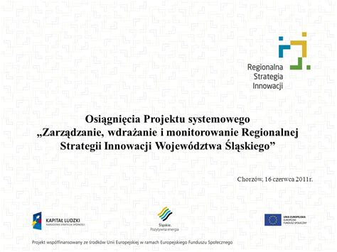 Osiągnięcia Projektu systemowego Zarządzanie wdrażanie i