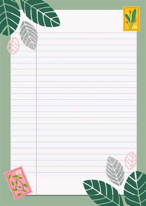 Plantillas Hoja De Cuaderno Gratis Y Editables Canva