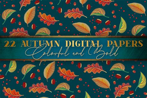 Fall Leaves 4k Wallpapers Digital Papers Graphic by Graphic Wanderings ...