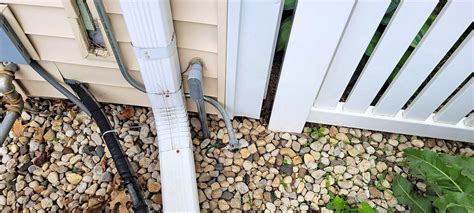 Problem Solution Relocate Filter And Bury Downspout Drain Pipe