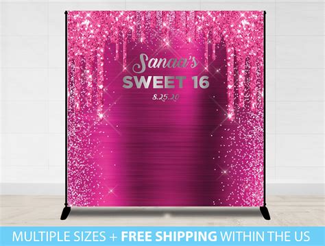 Birthday Step And Repeat Banner Birthday Backdrop Event Backdrop