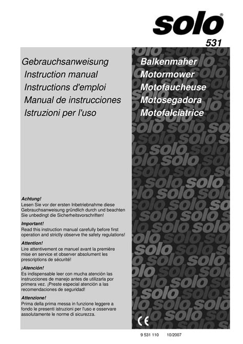 Falciatrice Solo Kleinmotoren Gmbh