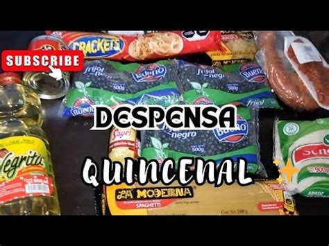 Despensa Quincenal Con Mxn Organigastos Youtube