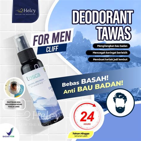 Jual Bpom Natural Deodorant Spray Ml Tosca Deodorant Tawas Cair